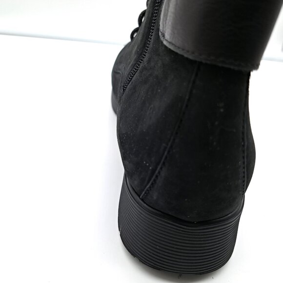 Munro Women's Buckley Black Nubuck Leather Boots - Size 9.5W - Picture 9 of 13